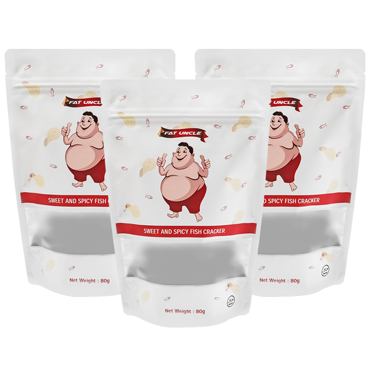 Matte Metallized Stand Up Pouch with Clear Strip Window Gallery 2