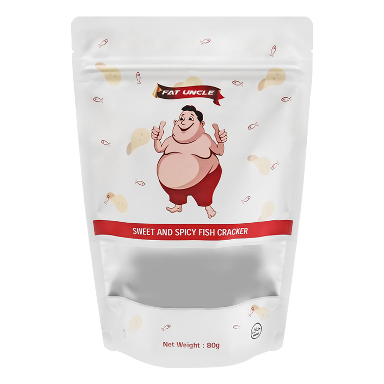 Matte Metallized Stand Up Pouch with Clear Strip Window Gallery 3