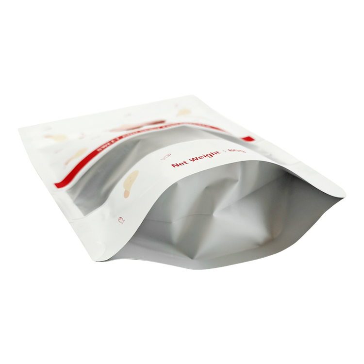 Matte Metallized Stand Up Pouch with Clear Strip Window Gallery 6