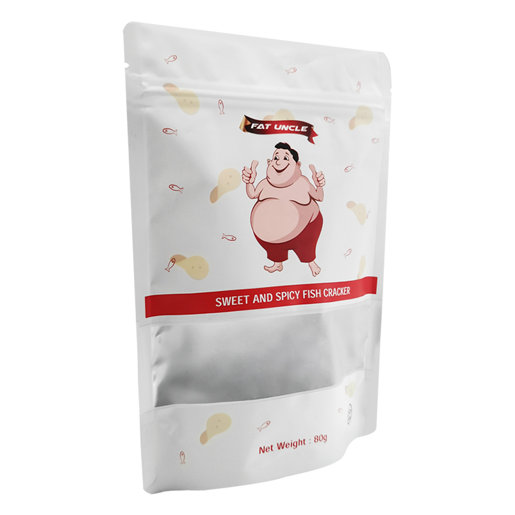 Matte Metallized Stand Up Pouch with Clear Strip Window Gallery 4