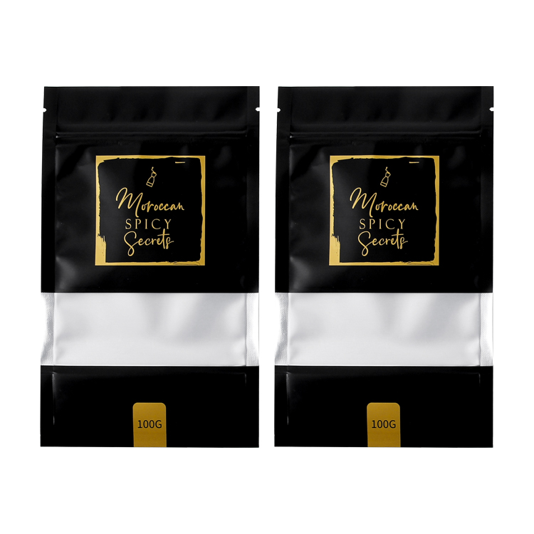 Custom Matte Stand Up Pouch with Window for Spice and Seasoning Powder Packaging Gallery 4