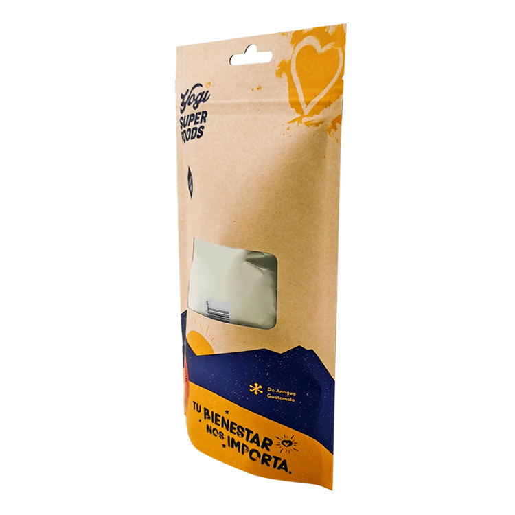 Custom Matte Three-Side Seal Pouch with Hang Hole for Superfoods & Healthy Snacks Gallery 4