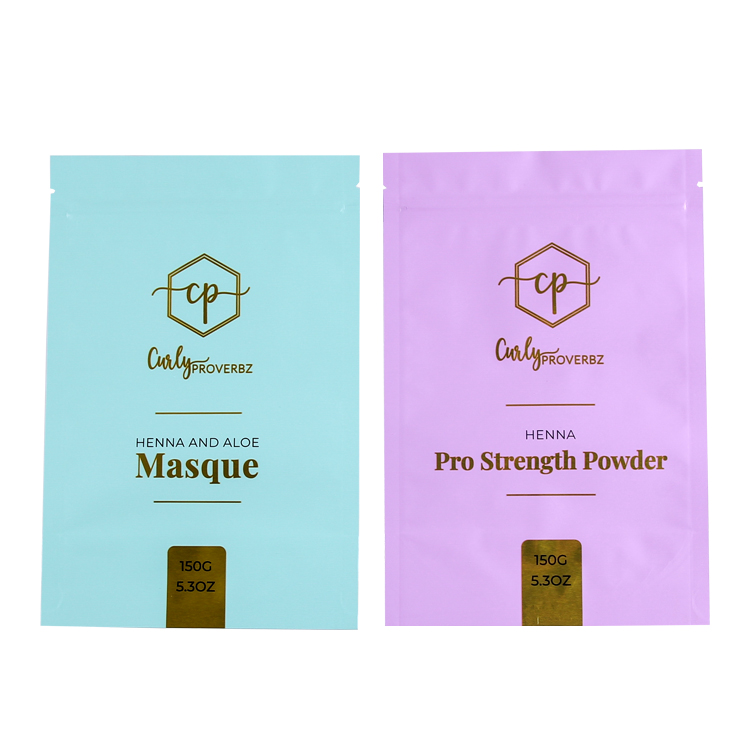 Custom Printed Matte Stand Up Pouch with Spot UV for Hair Masque and Cosmetics Powder Gallery 6