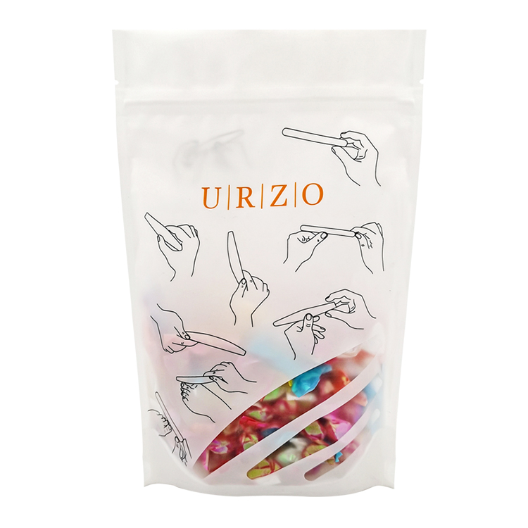 Custom Matte Stand Up Pouch with Shaped Windows for Nail Files & Beauty Tools Gallery 2