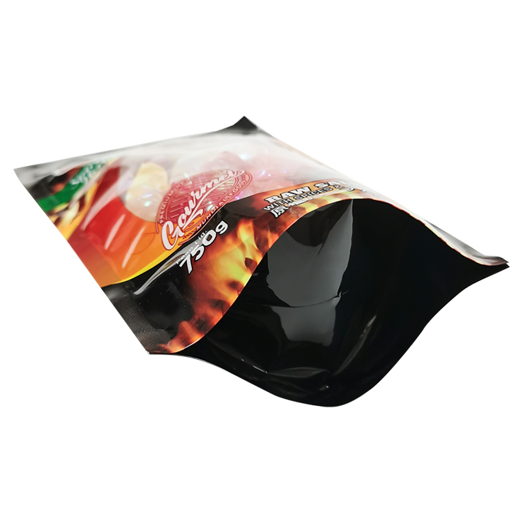 Custom Clear Window Stand Up Pouch with Nylon (NY/PE) for 750g BBQ Seasoning & Coarse Salt Gallery 6