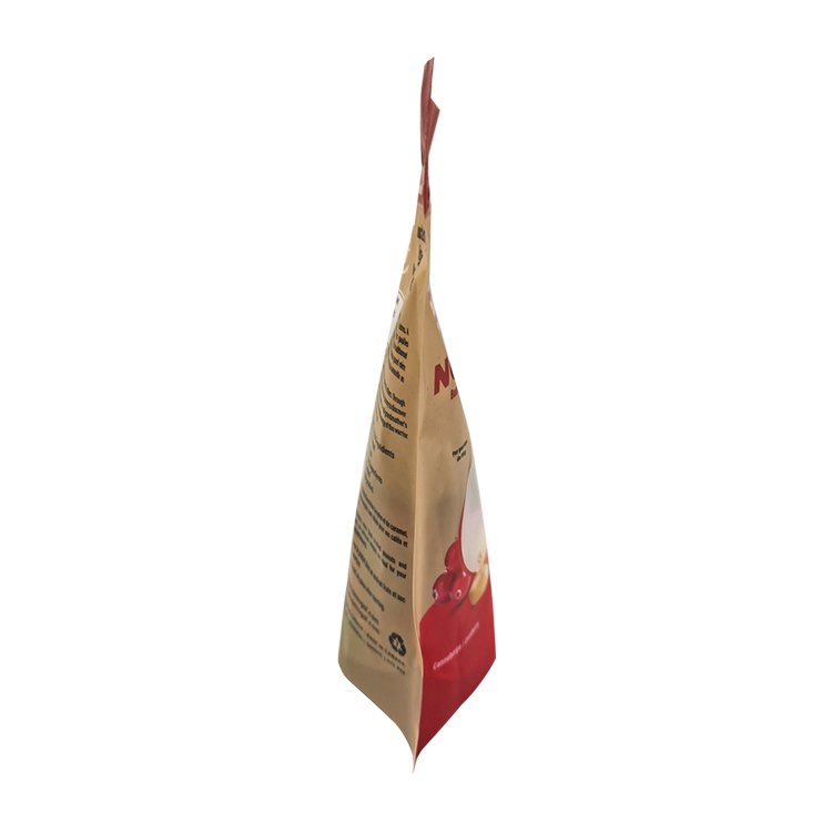 Custom Digitally Printed Matte Stand Up Pouch with Shaped Window and Hang Hole for Nougats & Energy Bites Gallery 5