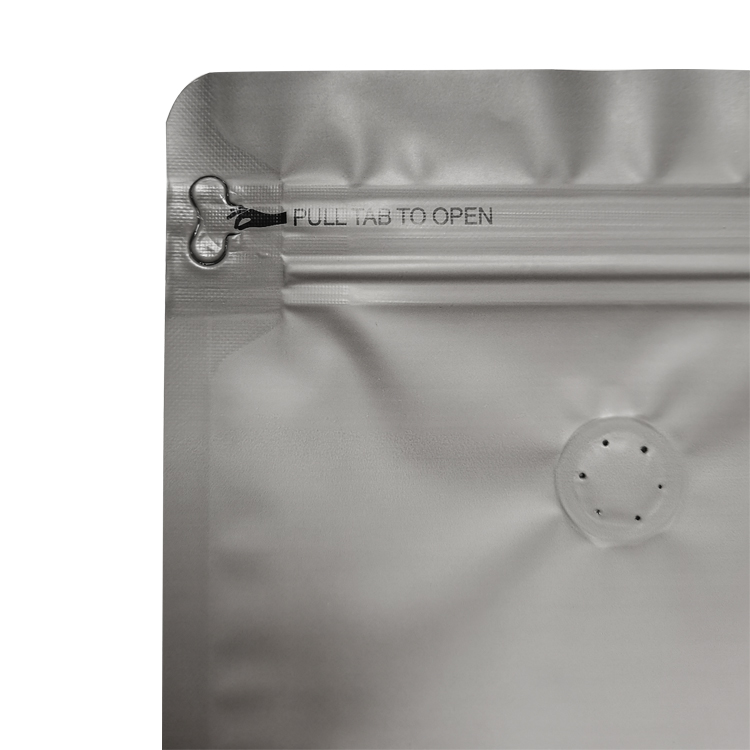 Custom Digitally Printed Matte Flat Bottom Coffee Bag with Valve and Pull-Tab Zipper (340g / 12oz) Gallery 5