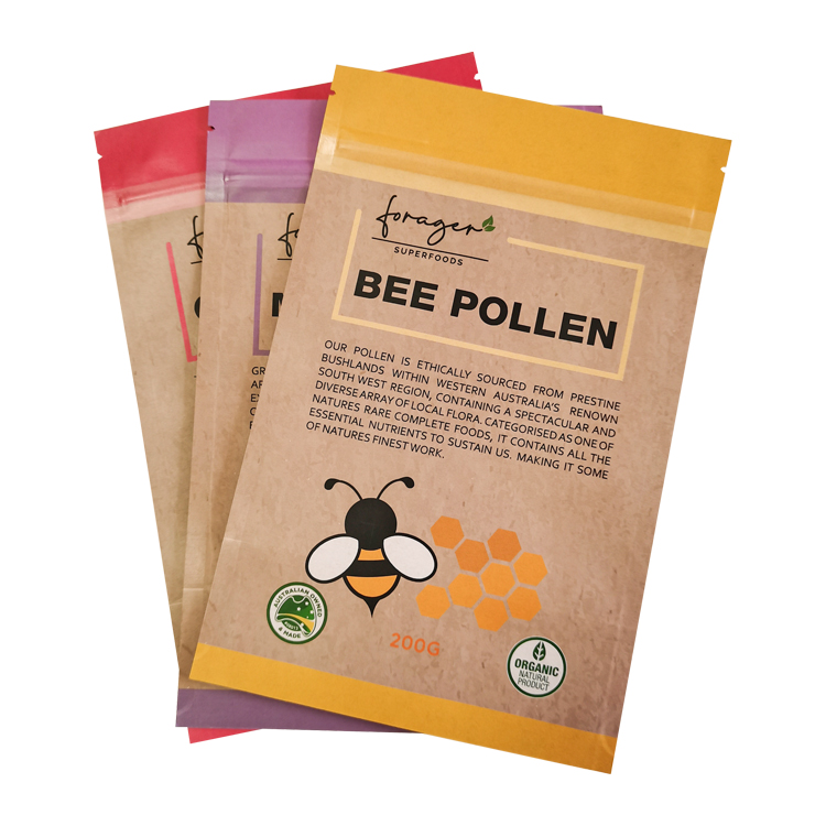 Custom 200g Kraft Paper Stand-Up Pouch for Superfoods – High-Barrier VMPET Lined Packaging Bag with Digital Printing Gallery 5