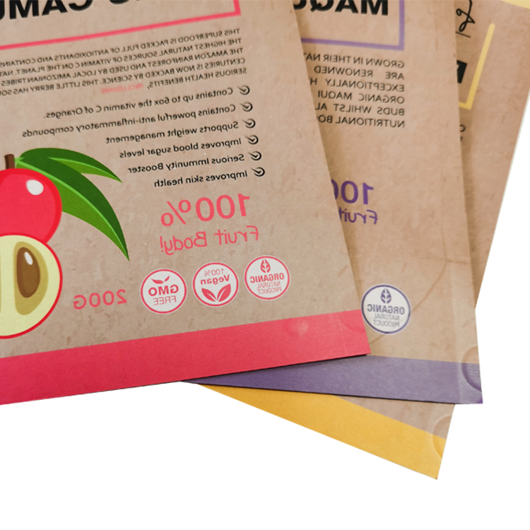 Custom 200g Kraft Paper Stand-Up Pouch for Superfoods – High-Barrier VMPET Lined Packaging Bag with Digital Printing Gallery 6