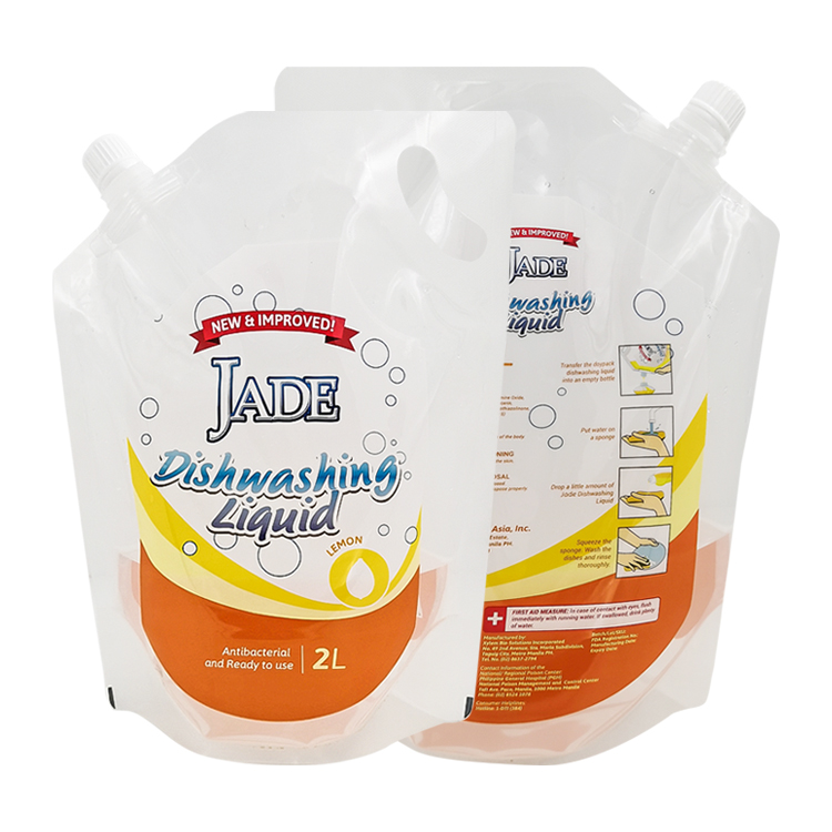 Custom 2L Stand-Up Liquid Spout Pouch with Handle – Heavy-Duty PET/NY/PE Packaging Bag for Dishwashing Liquid and Detergent Refills Gallery 2