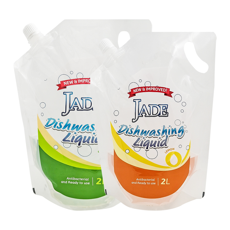 Custom 2L Stand-Up Liquid Spout Pouch with Handle – Heavy-Duty PET/NY/PE Packaging Bag for Dishwashing Liquid and Detergent Refills Gallery 3