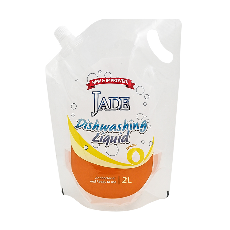Custom 2L Stand-Up Liquid Spout Pouch with Handle – Heavy-Duty PET/NY/PE Packaging Bag for Dishwashing Liquid and Detergent Refills Gallery 4