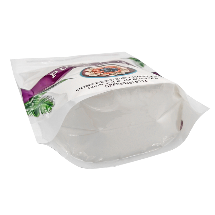 Custom 500g Stand-Up Pouch for Açaí and Oatmeal – Nylon-Reinforced PET/NY/PE Food Packaging Bag with Resealable Zipper Gallery 6
