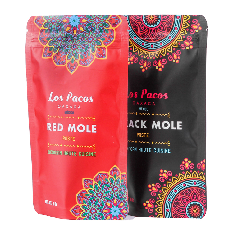 Custom 8oz Stand-Up Pouch for Mexican Mole Paste – High-Barrier Matte VMPET Bag with Oil-Resistant Liquid PE Lining Gallery 2