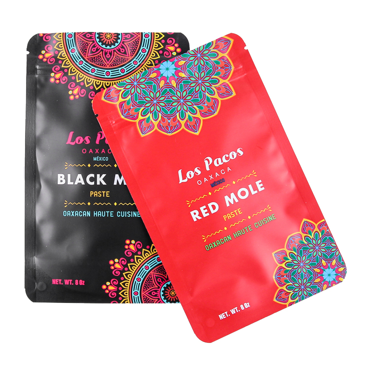 Custom 8oz Stand-Up Pouch for Mexican Mole Paste – High-Barrier Matte VMPET Bag with Oil-Resistant Liquid PE Lining Gallery 3