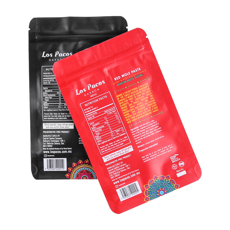Custom 8oz Stand-Up Pouch for Mexican Mole Paste – High-Barrier Matte VMPET Bag with Oil-Resistant Liquid PE Lining Gallery 4