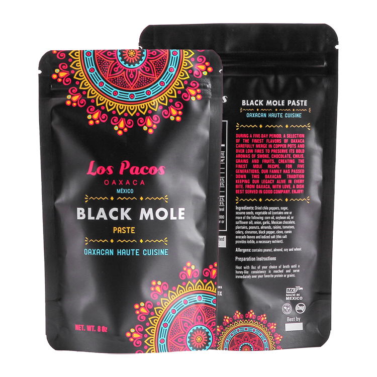 Custom 8oz Stand-Up Pouch for Mexican Mole Paste – High-Barrier Matte VMPET Bag with Oil-Resistant Liquid PE Lining Gallery 5