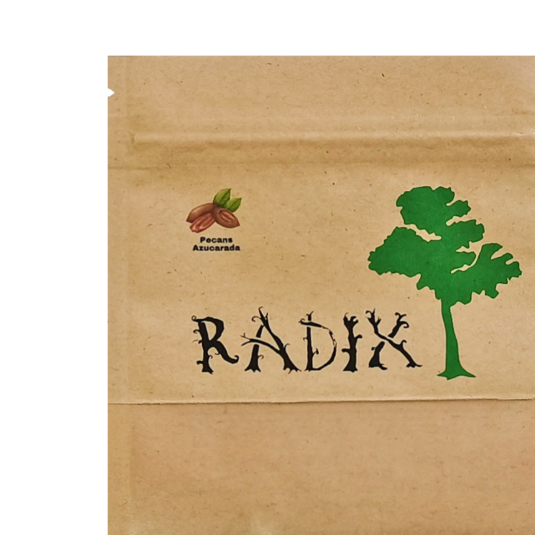 Custom Digital Printed Brown Kraft Paper Stand Up Pouch with Window for Candied Nuts & Snacks (2oz / 60g) Gallery 6