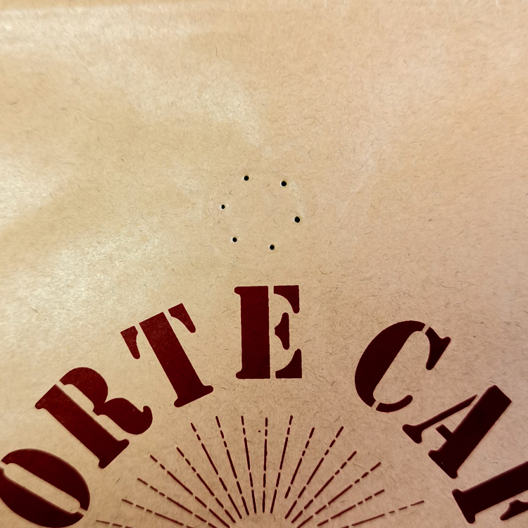 Custom Printed Matte-Shield Kraft Paper Stand Up Coffee Bag with Degassing Valve Gallery 5