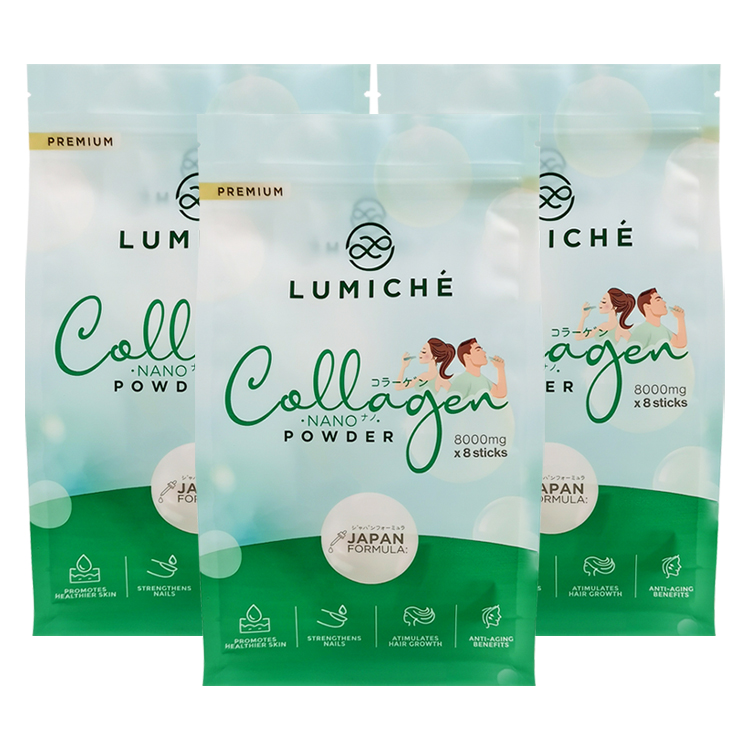 Custom Matte Flat Bottom Pouch (8-Side Seal) for Collagen Powder and Supplement Stick Packs Gallery 2