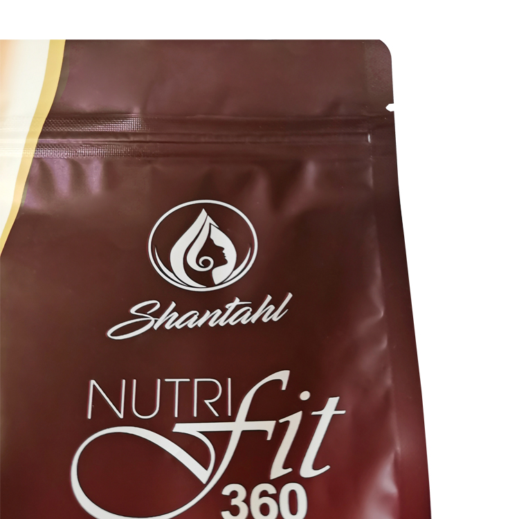 Custom Matte Flat Bottom Pouch (8-Side Seal) with Zipper for Functional Coffee & Supplement Sachets Gallery 5