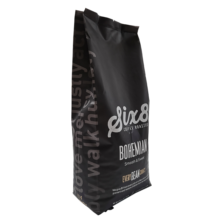 Custom Recyclable Mono-Material (PE/MDOPE) Side-Gusset Coffee Bag with High-Barrier Degassing Valve Gallery 3