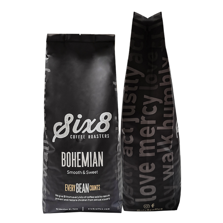 Custom Recyclable Mono-Material (PE/MDOPE) Side-Gusset Coffee Bag with High-Barrier Degassing Valve Gallery 5