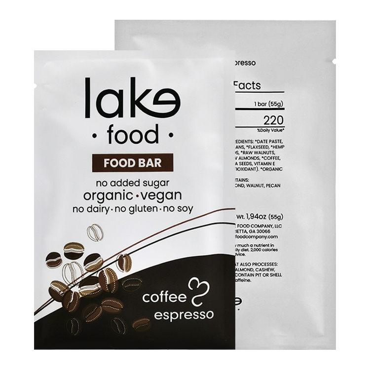 Custom Digital Printed Matte Three-Side Seal Pouch (MATOPP/VMPET/PE) for 55g Organic Energy Bars Gallery 6
