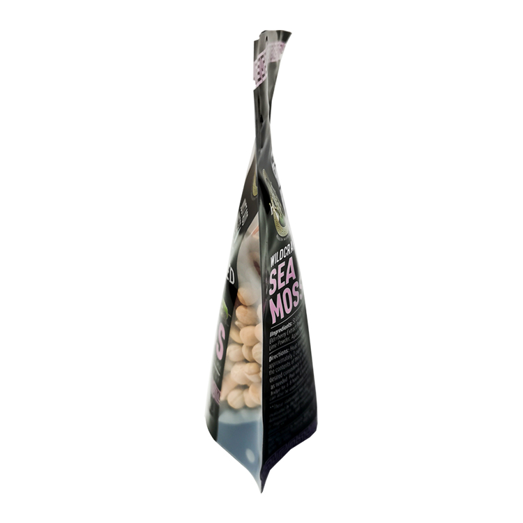Custom Digital Printed High-Clarity Stand Up Pouch with Window for Dried Sea Moss & Superfood Powders Gallery 4