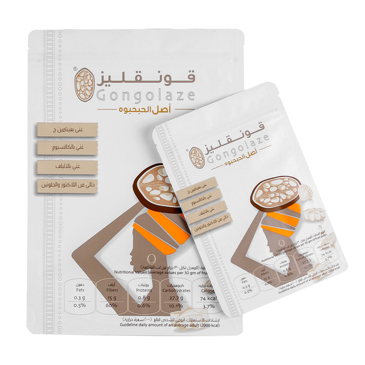 Custom Printed Matte Aluminum Foil Stand Up Pouch (MATOPP/AL/PE) for Baobab Fruit Pulp & Superfood Powders Gallery 4