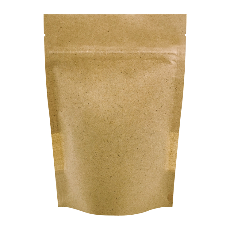 Custom Printed Brown Kraft Stand-Up Pouch with Full Horizontal Window for 6oz Nuts & Seeds Gallery 4