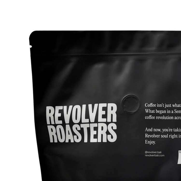 Custom 100% Recyclable Soft-Touch Stand-Up Coffee Pouch with Valve for Specialty Beans Gallery 6
