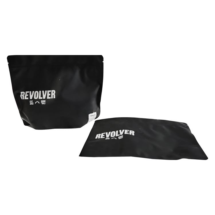 Custom 100% Recyclable Soft-Touch Stand-Up Coffee Pouch with Valve for Specialty Beans Gallery 4