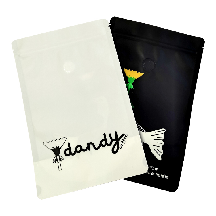 Custom Digital Printed 100% Recyclable Stand-Up Coffee Pouch (MDOPE/PE) with Valve for 12oz Specialty Beans Gallery 5