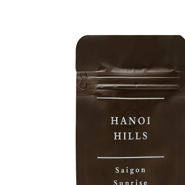 Custom Digital Printed Matte Flat Bottom Coffee Pouch with Valve & Side Zipper for 250g Specialty Beans Gallery 5