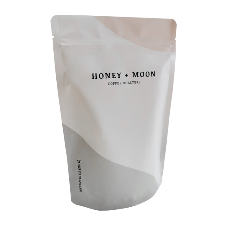 Custom Digital Printed Matte Stand-Up Coffee Pouch (MATOPP/VMPET/PE) with Valve for 10oz (285g) Specialty Beans Gallery 4