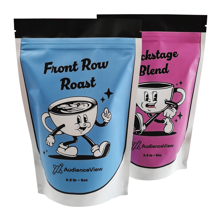 Custom Digital Printed Matte Stand-Up Coffee Pouch with Degassing Valve for 8oz Beans Gallery 4