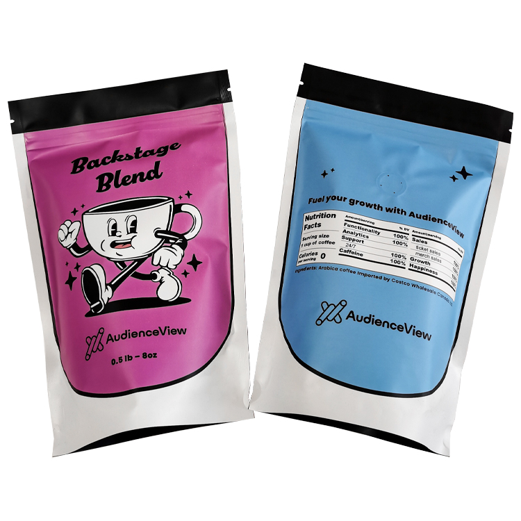 Custom Digital Printed Matte Stand-Up Coffee Pouch with Degassing Valve for 8oz Beans Gallery 5