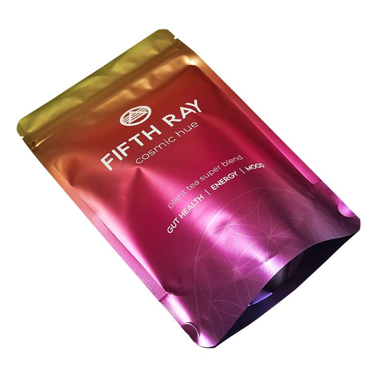 Custom Digital Printed Matte Stand-Up Pouch (120 Micron) with VMPET Barrier for 75g Herbal Tea Blends Gallery 3
