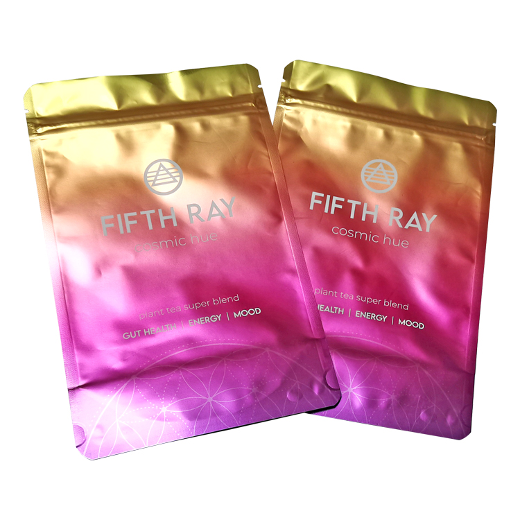 Custom Digital Printed Matte Stand-Up Pouch (120 Micron) with VMPET Barrier for 75g Herbal Tea Blends Gallery 5