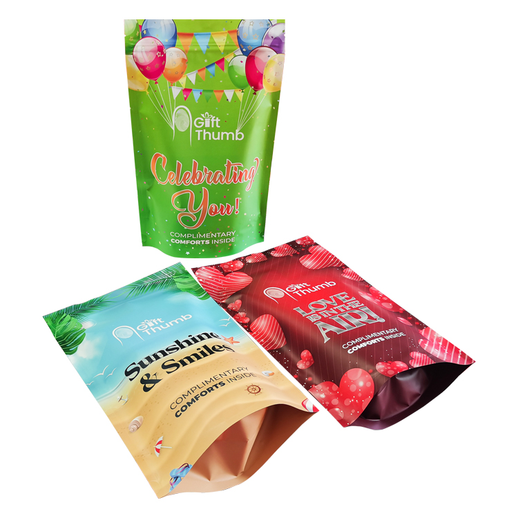 Custom Digital Printed Matte Stand-Up Pouch (140 Micron) for Hotel Amenities & Hospitality Guest Welcome Kits Gallery 2