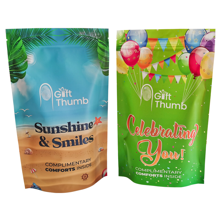 Custom Digital Printed Matte Stand-Up Pouch (140 Micron) for Hotel Amenities & Hospitality Guest Welcome Kits Gallery 3