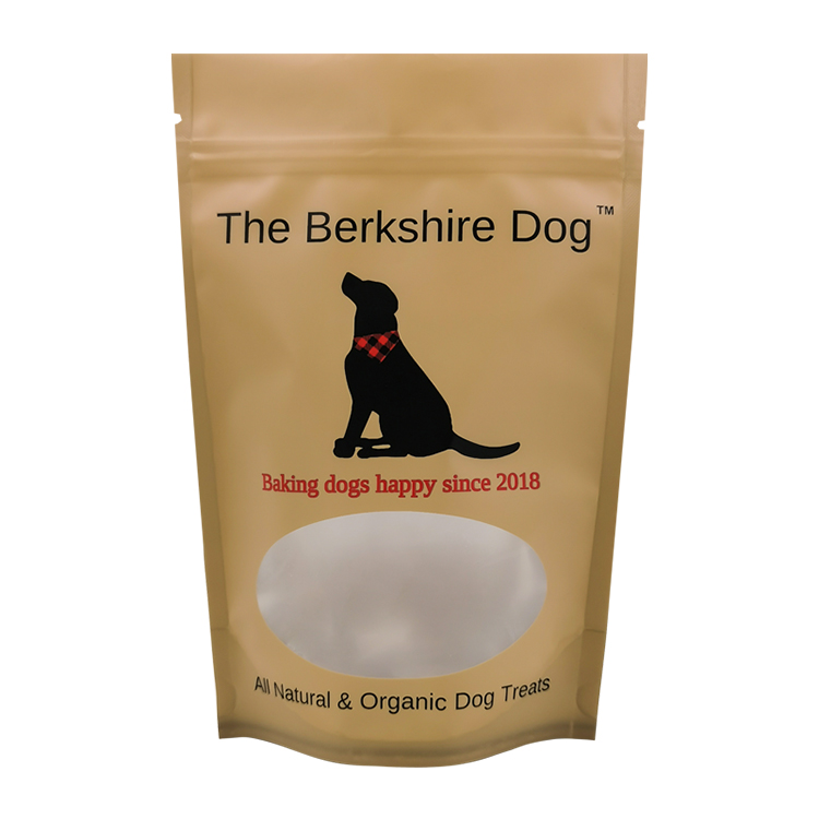 Custom Matte Stand-Up Pouch (120 Micron) with Oval Window for Premium Organic Dog Treats Gallery 4