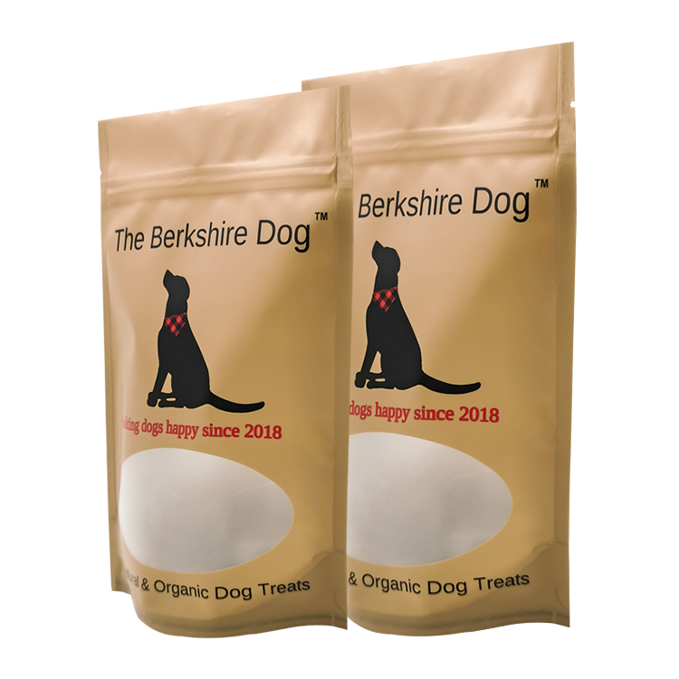 Custom Matte Stand-Up Pouch (120 Micron) with Oval Window for Premium Organic Dog Treats Gallery 5