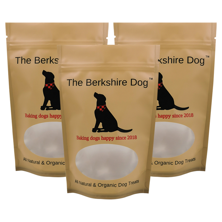 Custom Matte Stand-Up Pouch (120 Micron) with Oval Window for Premium Organic Dog Treats Gallery 2