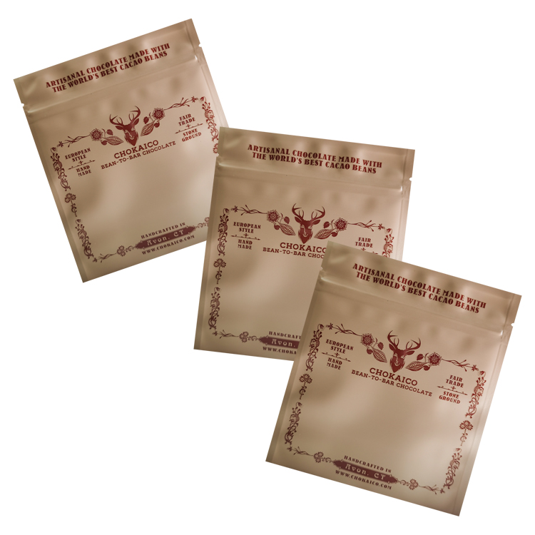 Custom Printed 100% Recyclable 3-Side Seal Pouch (Mono-PP) for Artisanal Bean-to-Bar Chocolates Gallery 3
