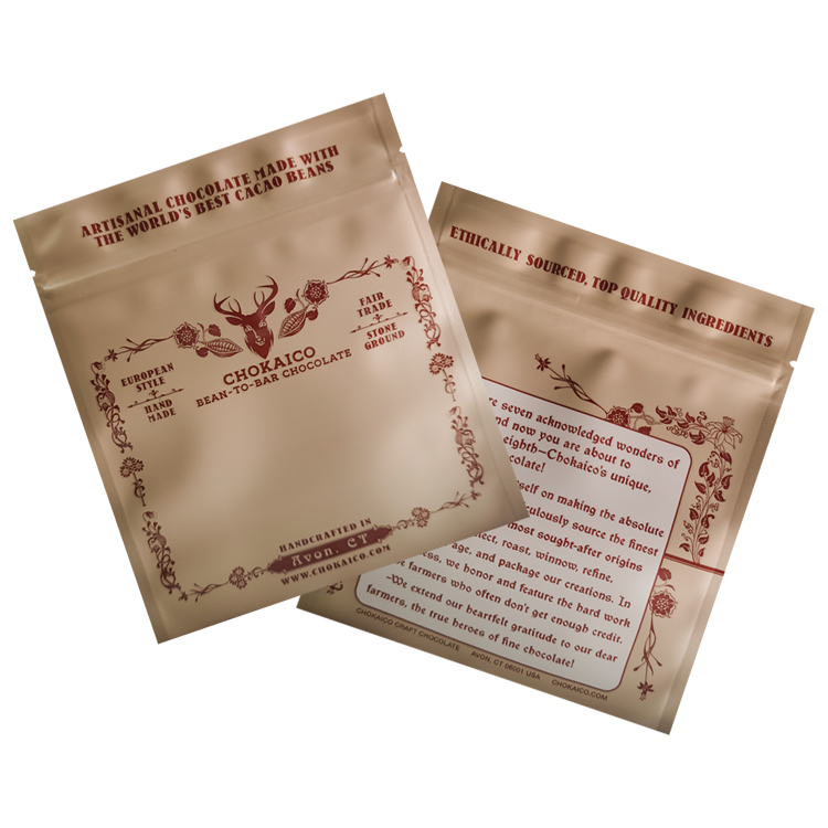 Custom Printed 100% Recyclable 3-Side Seal Pouch (Mono-PP) for Artisanal Bean-to-Bar Chocolates Gallery 5