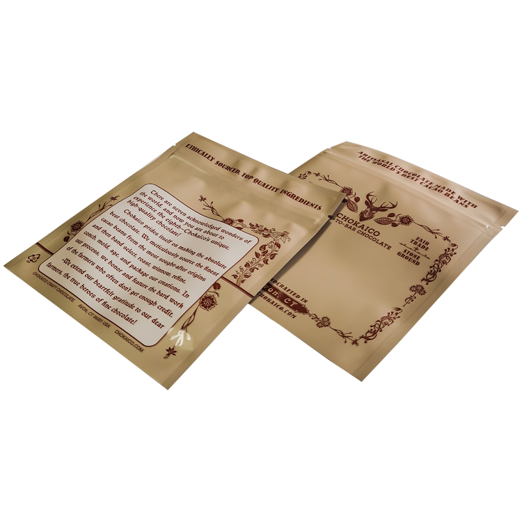 Custom Printed 100% Recyclable 3-Side Seal Pouch (Mono-PP) for Artisanal Bean-to-Bar Chocolates Gallery 2