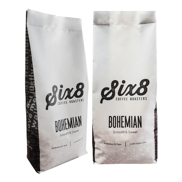 Custom Printed 100% Recyclable Side-Gusset Coffee Bag (MDOPE/PE) with PE Valve for 1kg Wholesale Beans Gallery 4