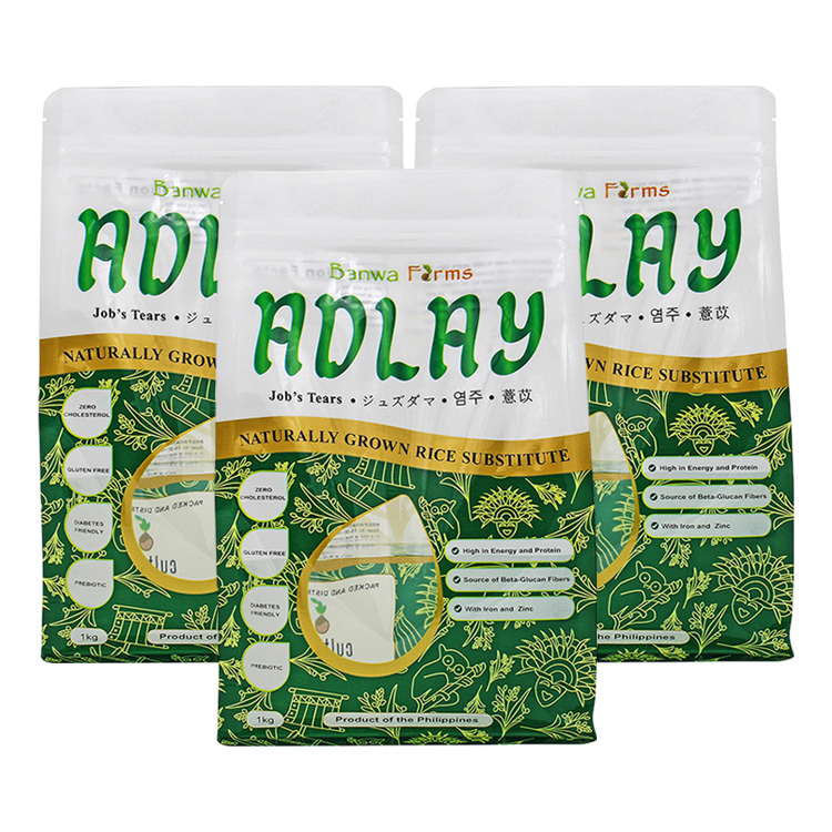 Custom Printed 1kg Flat Bottom Pouch (PET/NY/PE) with Teardrop Window for Rice & Ancient Grains Gallery 2